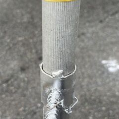 園芸　アルミ三脚　足掛け付　全長3.7ｍ　350ｃm　脚立　剪定　引き取り：田川郡香春町の画像