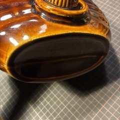 湯たんぽ　陶磁器　茶色　飴色　の画像