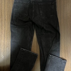 メンズ デニムパンツ71㎝ ブラック ジーンズの画像