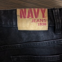 メンズ デニムパンツ71㎝ ブラック ジーンズの画像