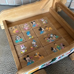 木製　歩行器　ディズニー　　の画像