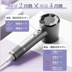 【新品未使用】ヘアドライヤー 髪質改善 マイナスイオン 速乾の画像