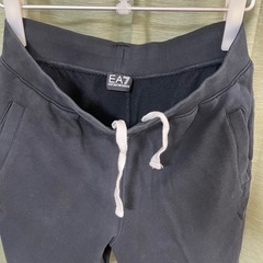 EMPORIO ARMANI EA7 アルマーニ ロゴ スウェットショートパンツ　 ハーフパンツ　サイズL  ブラック の画像