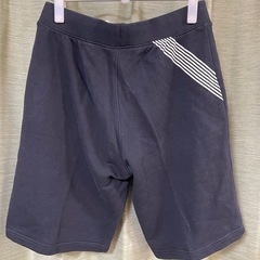 EMPORIO ARMANI EA7 アルマーニ ロゴ スウェットショートパンツ　 ハーフパンツ　サイズL  ブラック の画像