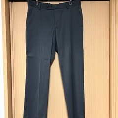 【ORIHICA】ダークグレー スーツ上下・リバーシブルベストの画像
