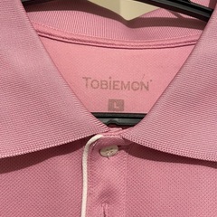 TOBIEMON ピンク ポロシャツ Lサイズ　ゴルフシャツの画像