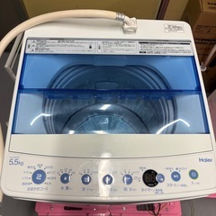 洗濯機 Haier jw-c55ck 2017年 5.5kg5.5kgの画像