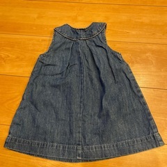 女の子　デニムワンピース　80の画像