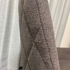 ダイニングチェア二脚セット　ファブリック キルティング イス　　の画像