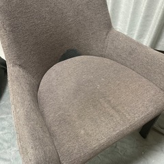 ダイニングチェア二脚セット　ファブリック キルティング イス　　の画像