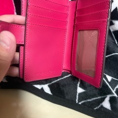MICHAEL KORS ピンク ジッピー二つ折り財布 美品の画像