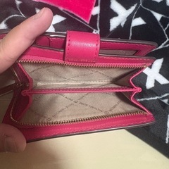 MICHAEL KORS ピンク ジッピー二つ折り財布 美品の画像