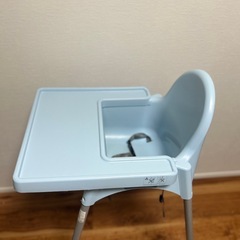 IKEA ライトブルーベビーチェアの画像