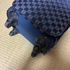スーツケース　青　旅行用 30Lくらいの画像