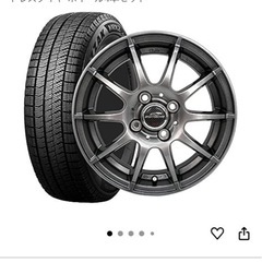 スタッドレスタイヤホイール4本セット　ほぼ新品　2024年43週製造　155/65R14
の画像