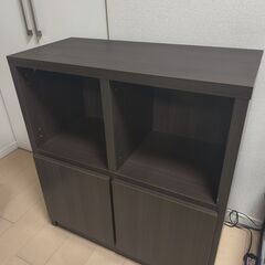 ダークブラウンのラックあげますの画像