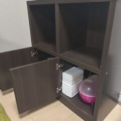 ダークブラウンのラックあげますの画像