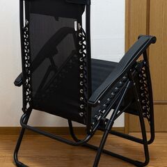 【美品】ゼログラビティーチェア Amazonベーシック ブラックの画像
