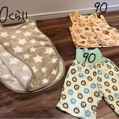 男の子　70〜90冬用パジャマ、長袖、長ズボンなどの画像
