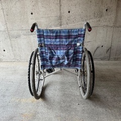 【中古】札幌 引取歓迎 自走式車椅子 NICK 車いす 介護用品 折り畳み 【札TB01】の画像