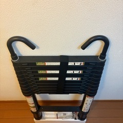 RIKADE 伸縮はしご 耐荷重150kg 軽量 (ブラック, 3.2m)の画像