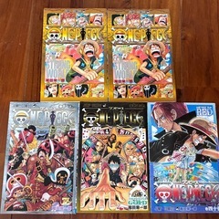 ワンピース漫画セット　未開封あり　カード等おまけつき付きの画像