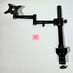 【2本セット】ディスプレイ/モニタアーム グリーンハウス 4軸クランプ式 耐荷重10kg GH-AMCF01の画像