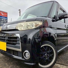 ピカピカ極上車☆☆月々9千円〜分割可❗️車検2年付き！【名義変更代込み】広い車内！大人気‼️ダイハツ タントカスタム☆SDナビ付き☆走行中DVD見れます♪ETC付き社外アルミ☆事故修復歴無し☆電動スライドドア☆ドライブレコーダー☆そのまま乗って帰れます！の画像
