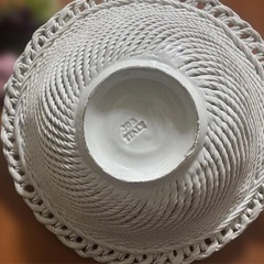 イタリア製　フルーツバスケット　陶器の画像