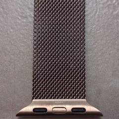 アップルウォッチ　Apple Watch バンド【純正品】ミラネーゼループ　ゴールドの画像