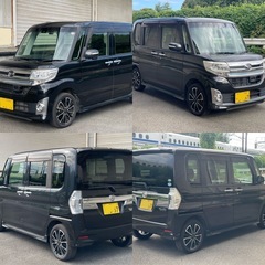 車検８年7月タントカスタムRS両側パワスラbluetoothナビ 禁煙 修復無しの画像