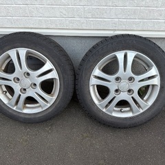 【中古】札幌 引取限定 14インチ DAIHATSU ダイハツ 純正ホイール 14×4.5j ET45 PCD100 4H タント ムーヴ等 VRX 155/65R14 【札TB01】の画像