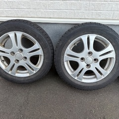 【中古】札幌 引取限定 14インチ DAIHATSU ダイハツ 純正ホイール 14×4.5j ET45 PCD100 4H タント ムーヴ等 VRX 155/65R14 【札TB01】の画像