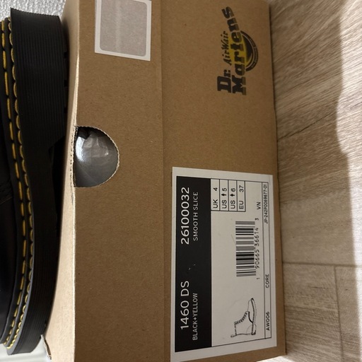 Dr. Martens 1460 DS ブラック/イエロー UK4