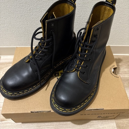 Dr. Martens 1460 DS ブラック/イエロー UK4