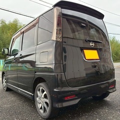 フル装備お買い得車☆月々1万円〜分割払い可❗️ 車検2年付き！【名義変更代込み】大人気☆日産 ルークスハイウェイスター☆Bluetooth対応ナビ付き☆走行中DVD見れます☆ETC付き☆便利なバックカメラ付き☆電動スライドドア☆ドラレコ付き☆スマートキー☆フルオートエアコン☆純正アルミ！そのまま乗って帰れます❗️の画像