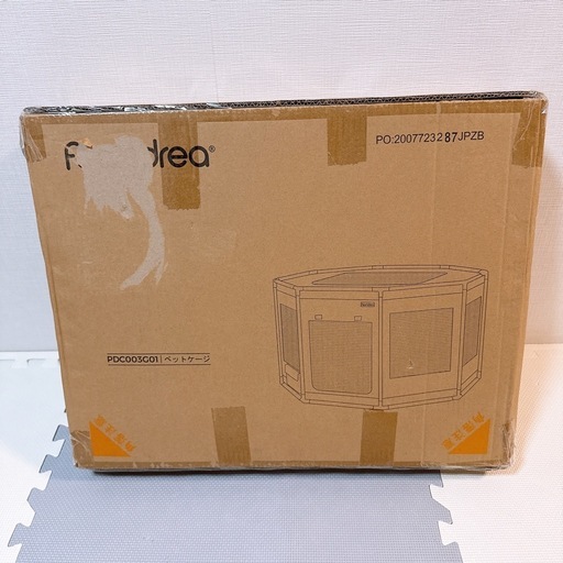 【新品未使用】Lサイズ ペットサークル 犬 サークル 八角形 PVCフレーム ゲージ 簡単組立