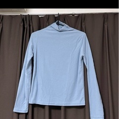 SONA ハイネックTシャツカットソー タートルネック ブルー の画像