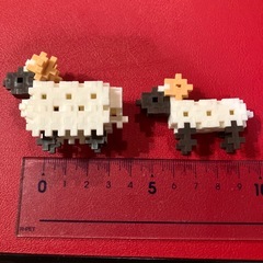 羊の親子　　ブロック玩具の画像