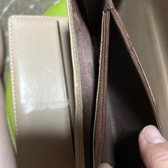 長財布　紺　鹿　の画像