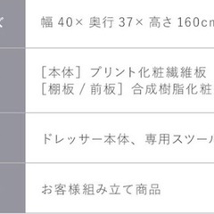 姿見ドレッサーの画像