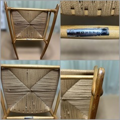 レア美品⭐️1978年製オリジナル Hans.J.Wegner FDB社 刻印有! 名作 J-16ロッキングチェア ハンス・J・ウェグナー デンマーク製 北欧ビンテージ家具の画像