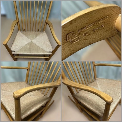 美品⭐️1978年製 FDB社 J-16ロッキングチェア ハンス・J・ウェグナー 美品⭐️1978年製 FDB社 J-16ロッキングチェア ハンス・J・ウェグナー レア