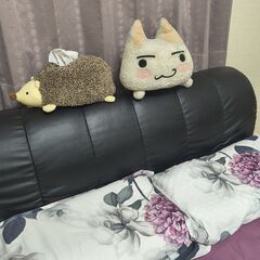 合皮ローベッド(セミダブル)あげます (マットレスも同時出品中)の画像