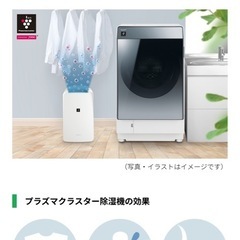 SHARP 衣類乾燥除湿機 CV-R71 説明書あり 使用1回のみの画像