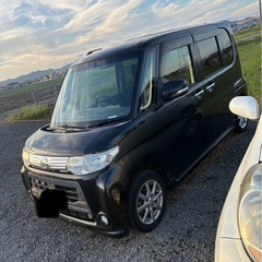 タントカスタム‼️11万キロ‼️人気ブラック車検あります。の画像