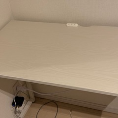 机　デスク　パソコンデスク　ホワイトの画像