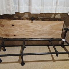 LA600　タント　車中泊ベッド　イレクターパイプの画像