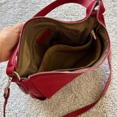 美品バルコス赤本革2wayバッグの画像