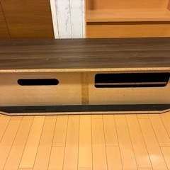 149cmテレビ台 ロータイプ キャスター付きの画像
